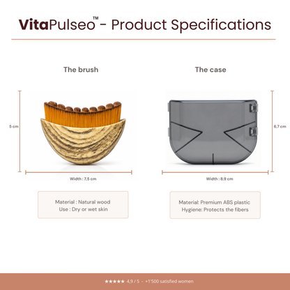 Brosse de Drainage Lymphatique Visage | VitaPulseo®